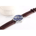 alibaba top selling fashion cheap price quartz blue glass watch leather strap